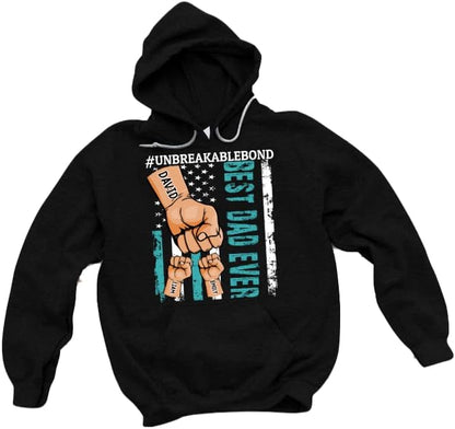 Personalize Best Grandpa Dad Ever Shirt - Custom Fist Bump Papa Father Shirt Hoodie Sweatshirt Unbreakablebond Father's Day Gift
