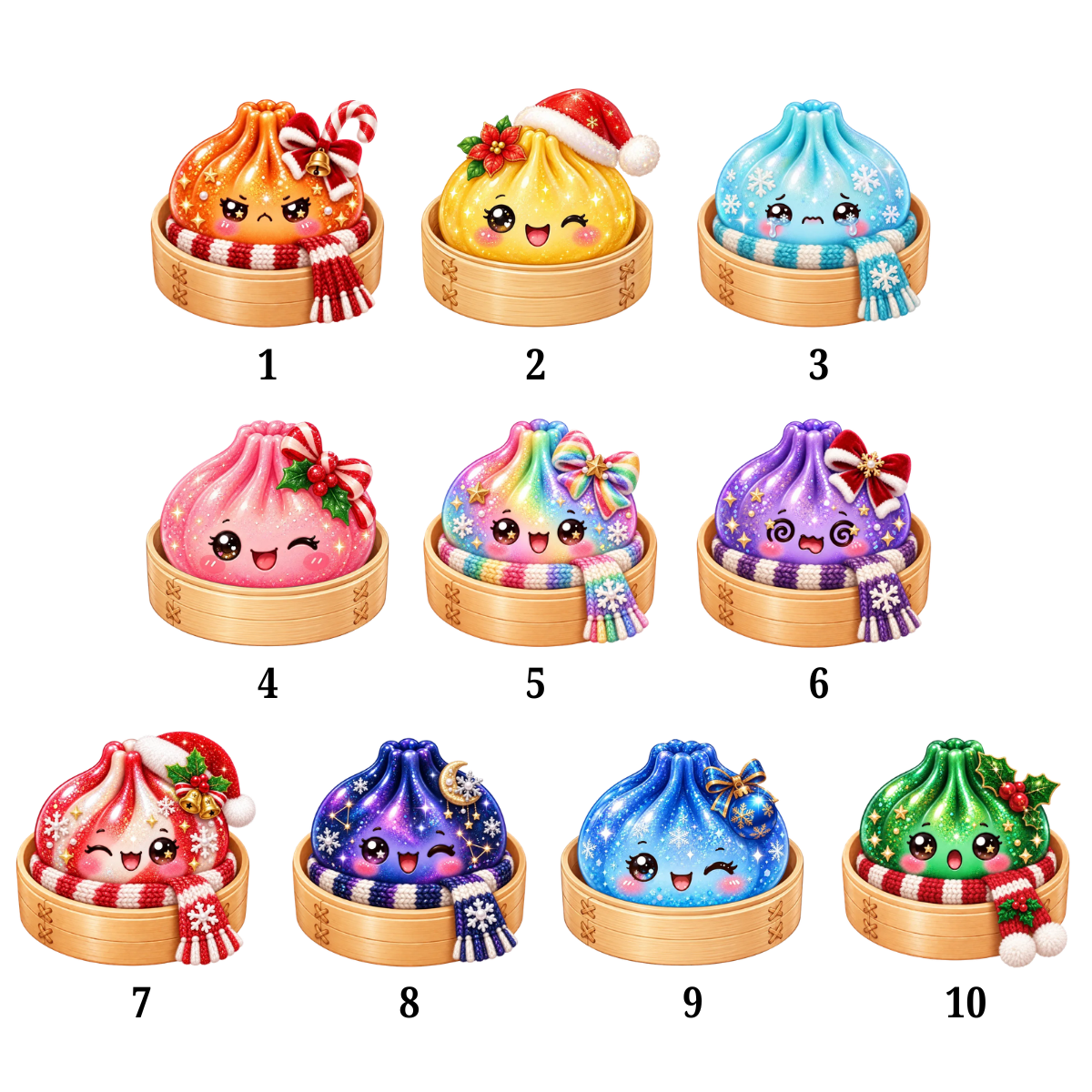 Colorful Dumpling - Personalized Acrylic Ornament - Christmas Gift For Family, Friends 4204d26c-0cd6-4d5e-a876-074a2057129e-banner-option.png
