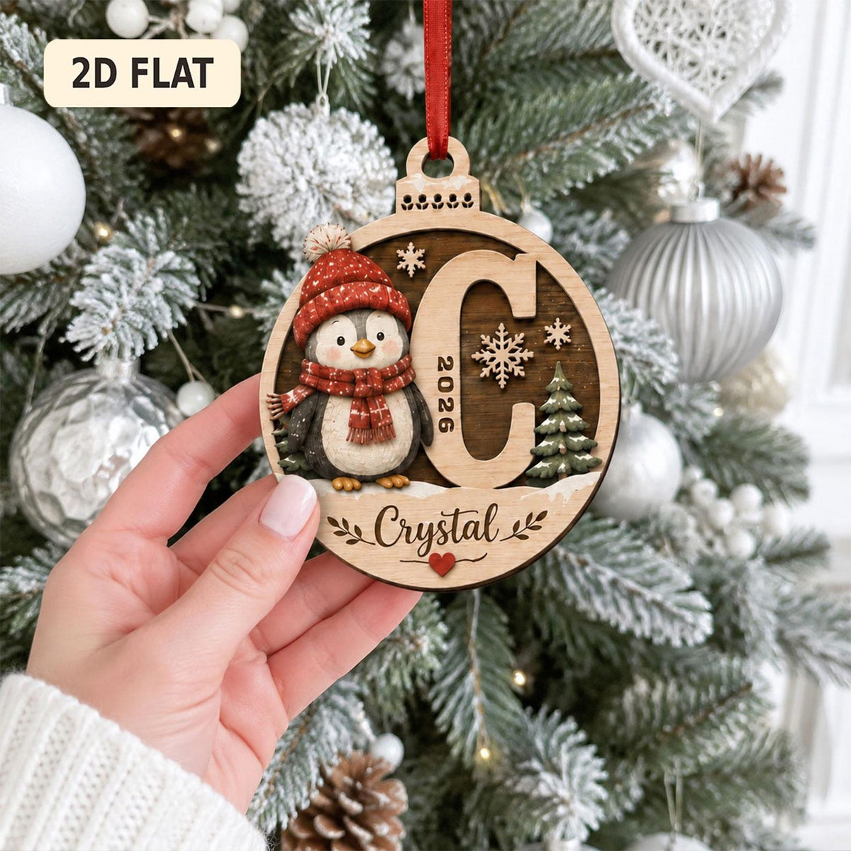 Personalized Initial Christmas Ornament 2026, Custom Penguin Wooden Monogram Ornament, Name Keepsake, Christmas Gift for Kids & Family 420fd435-05c4-4ba4-a712-9356a0843c23-il_1588xN.8419564533_a95o.jpg