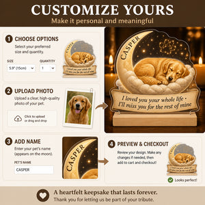 Custom Pet Memorial Standee – Photo-To-Art with Name - Personalized Acrylic Custom shape Standing 1 layer (FS) 4212e344-be6e-41ea-95fc-728297d86eb9.jpg
