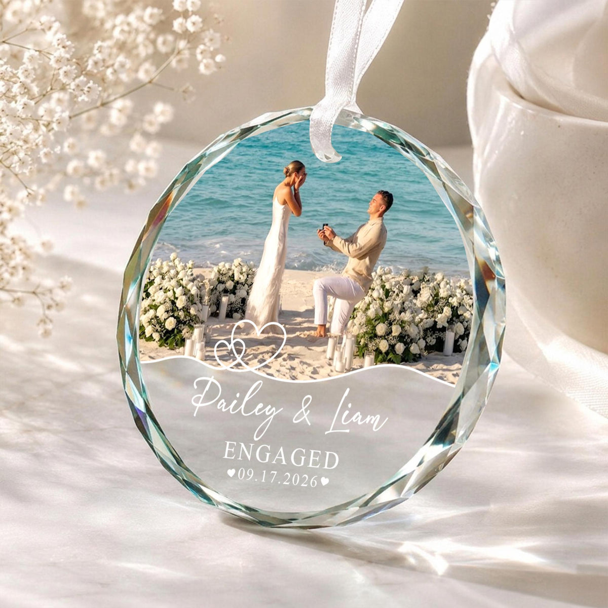 Custom Engagement Photo Ornament, Engagement Ornament, Couple Photo Engaged Ornament, Marriage Proposal Gift,Wedding Newlywed Photo Keepsake 42159c48-dad8-491f-8b66-77d5fc85236f-8.jpg