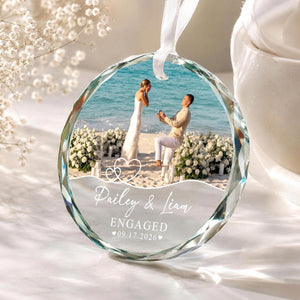 Custom Engagement Photo Ornament, Engagement Ornament, Couple Photo Engaged Ornament, Marriage Proposal Gift,Wedding Newlywed Photo Keepsake 42159c48-dad8-491f-8b66-77d5fc85236f-8.jpg