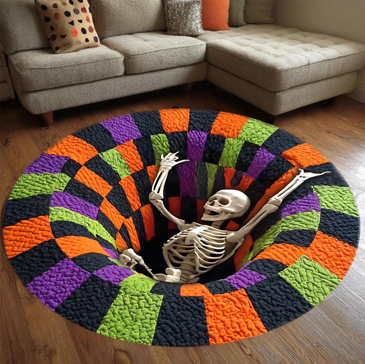 Halloween Skeleton 3D Printed Quilt Rug, Skeleton Welcome Mat, Indoor Halloween Decor, Fall Home Decoration, Spooky Season Gift Ver 2 422190e4-3bea-42a0-b124-5f14f8cf2885-9.jpg