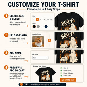 BOO-P Pet Ghost Boop – Custom Pet Photo Halloween Tee - Personalized T-shirt 4223a408-821a-4390-934f-72a23168968e.jpg