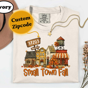 Personalized Small Town Fall Shirt, Custom Zip Code Comfort Colors Tee, Rustic Autumn Village Graphic, Fall Sweatshirt Hometown Gift for Mom 4224ff51-43d5-4b27-82e4-b0b358f27879-2.png