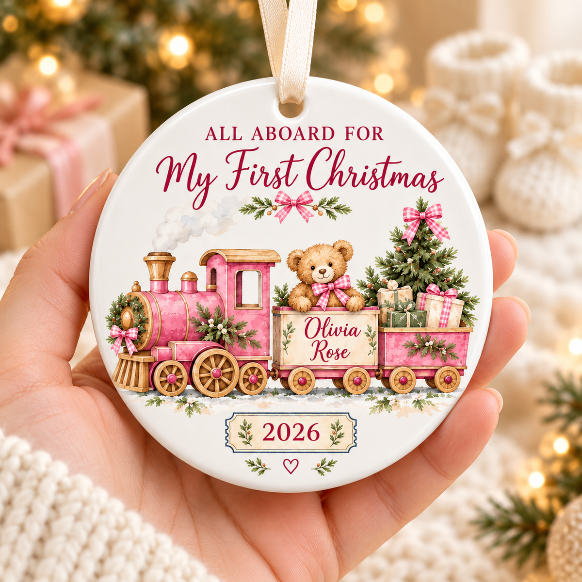 Personalized Baby’s First Christmas Ornament 2026, Blue Train & Teddy Bear, Custom Name Keepsake, Baby Boy Gift for New Parents 4226449b-a0f8-4a04-a1ed-b95a1f29a7e7-Olivia-Rose-first-Christmas-ornament-4.png