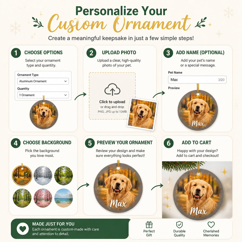 2-Sided Pet Memorial Photo Ornament – No Longer By My Side - Personalized Aluminum Ornament 42330bb1-0e44-41c7-b7c9-c16693ce2a0c.jpg