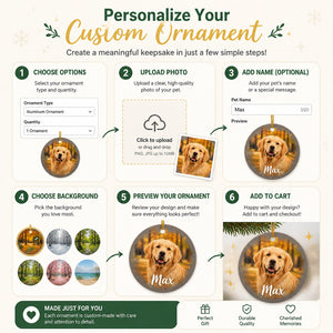 2-Sided Pet Memorial Photo Ornament – No Longer By My Side - Personalized Aluminum Ornament 42330bb1-0e44-41c7-b7c9-c16693ce2a0c.jpg