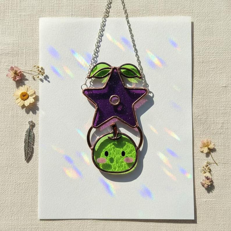 Stardew Valley Resin Suncatcher, Kawaii Window Hanging, Cute Junimo Decor, Unique Fruit Celestial Gift 42366f39-2816-4059-8e15-faa81483302d-gfgf-5-.jpg
