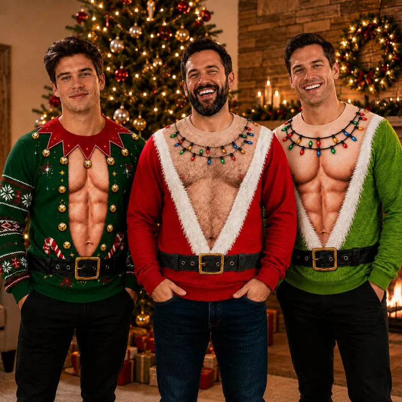 Funny Hairy Chest Ugly Christmas Sweater, Fake Abs Santa Sweatshirt, Novelty Holiday Party Pullover, Christmas Gag Gift For Men 4239e13d-131d-46dc-b973-71e0207ef2d4-dsf-5-.webp