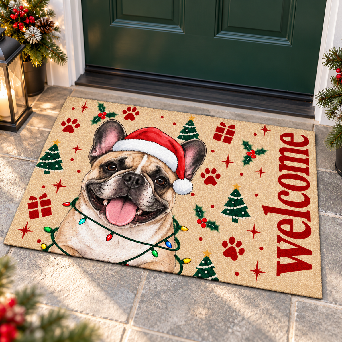 Personalized Dog Christmas Doormat, Custom Pet Photo Welcome Mat, Holiday Door Mat 426a705f-1696-4182-bcef-44dccbd5539c-banner-SP01.png