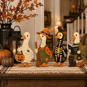 Halloween Goose Wooden Block Set, Cute Spooky Duck Shelf Decor, Farmhouse Fall Tiered Tray Accent, Witch Mummy Skeleton Home Gift Set 4274a1c1-909b-429a-af82-c7fc5f202918-1.jpg