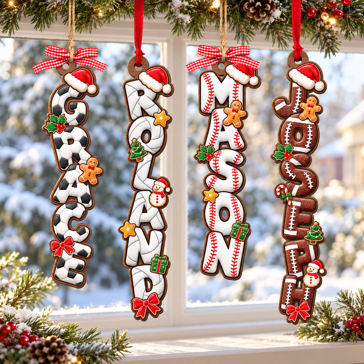 Personalized Sports Name Christmas Ornament, Custom Kids Name Ornament, Alphabet Sports Team Decor, Baseball Volleyball Team, Christmas Gift 4276c4ec-04db-4bf8-97f4-69e6fdb22a22-banner-1.png