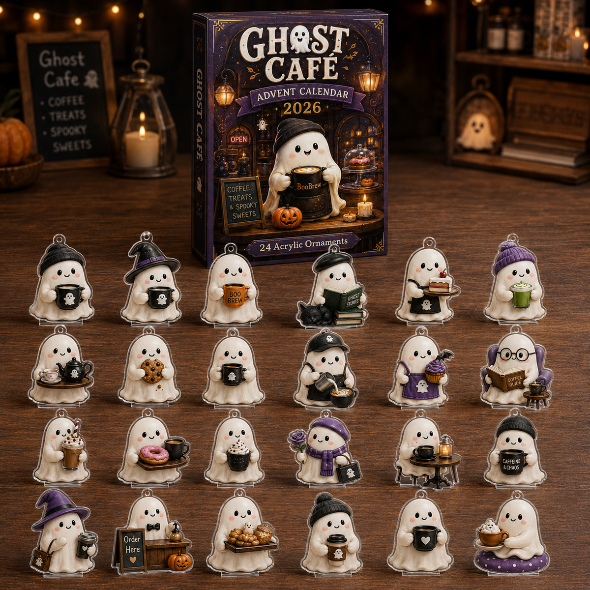 Ghost Cafe Advent Calendar 2026 - 24-Day Festive Countdown, Acrylic Charms Blind Box - Gift For Family & Friends 42b922e5-4645-40b7-944c-f72b801a488d-box-charms.png