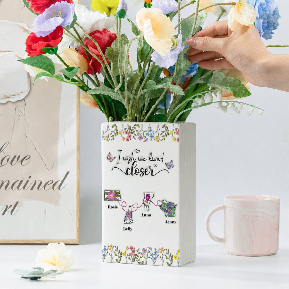 I Wish We Lived Closer Floral 3D Effect - Personalized Ceramic Book Vase 42ca705d-ac16-4a74-9bbd-2e44a0bca0ab-mk3-2-.jpg