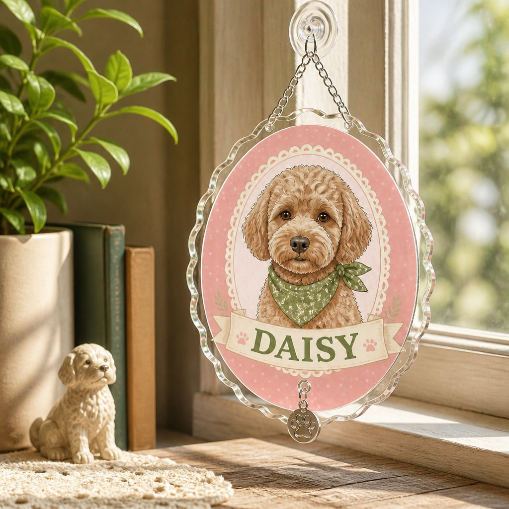 Photo-to-Watercolor Pet Name Toiletry Bag - Personalized 1 Layered Suncatcher with Charm 42edb4f7-aa44-46d7-82d7-ca644a46922b.jpg