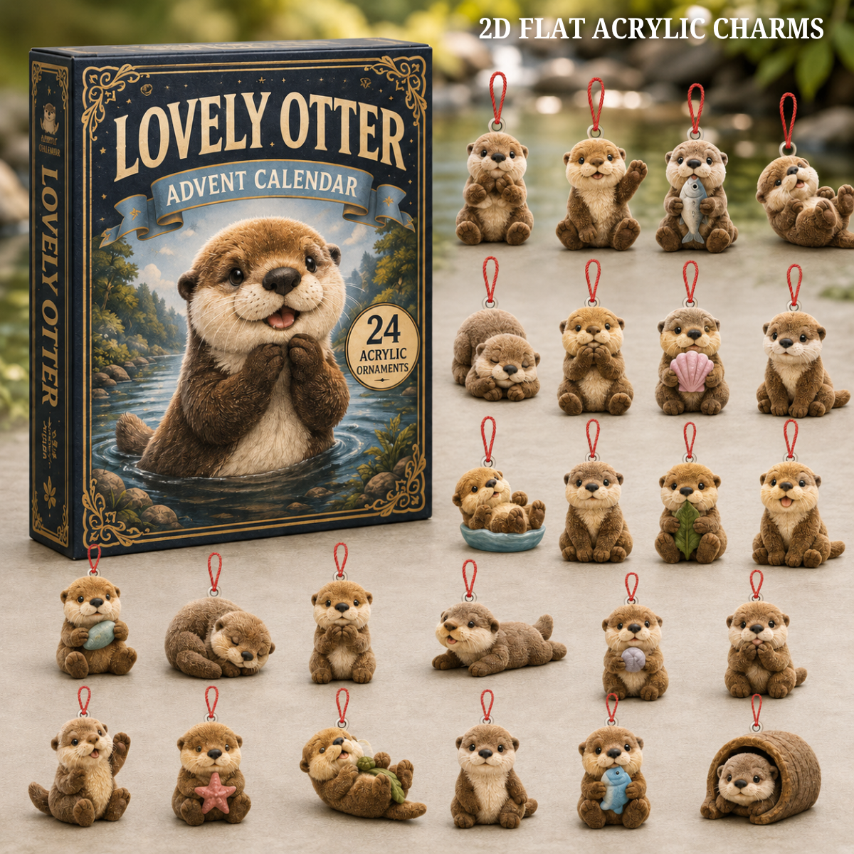 Lovely Otter Advent Calendar 2026 - 24-Day Festive Countdown, Acrylic Charms Blind Box - Gift For Otter Lovers 42ef1171-edb7-4f4b-be98-c80099c005e1-text-otter.png