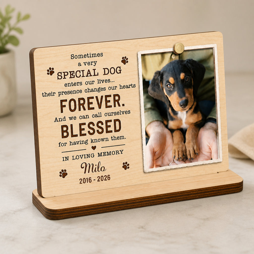 Personalized Dog Memorial Photo Table Sign – "Sometimes a very special dog..." - Personalized Wooden Photo Table Sign 433158ed-0d7c-4d0e-92fe-c7a560ee4322.jpg
