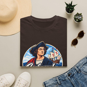 Columbus Day Portrait T-Shirt, Columbus Ship Graphic, Vintage Badge, Gift For Hims, Hers 43544d02-7a81-4c92-b10a-a275d47cec05-7.png