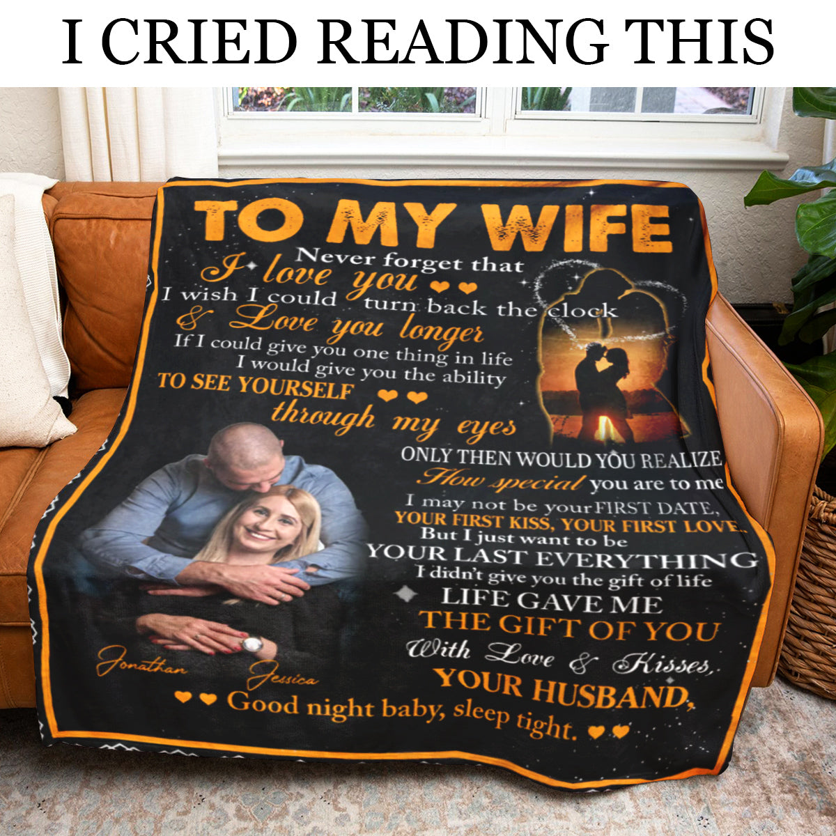 To My Wife Loving You Is My Life Fleece Blanket store 50x60