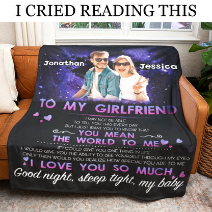 Best Valentine Gift For Girlfriend, To My Girlfriend You Mean The World To Me Live Preview