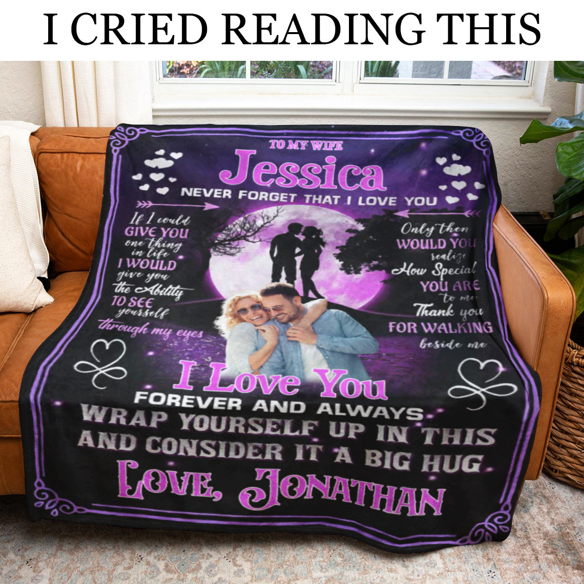 Gift For Wife Blanket, To My Wife I Love You Forever & Always Live Preview