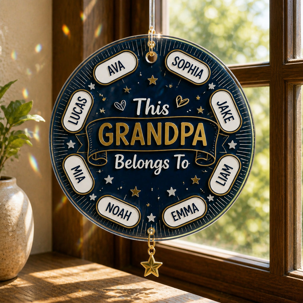 Grandpa Belongs To — AOP Polo with Grandkids’ Names - Personalized 1 Layered Suncatcher with Charm 435e2a4c-5e9c-4061-a342-bf20c4033ea6.jpg