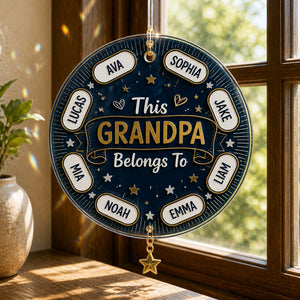 Grandpa Belongs To — AOP Polo with Grandkids’ Names - Personalized 1 Layered Suncatcher with Charm 435e2a4c-5e9c-4061-a342-bf20c4033ea6.jpg