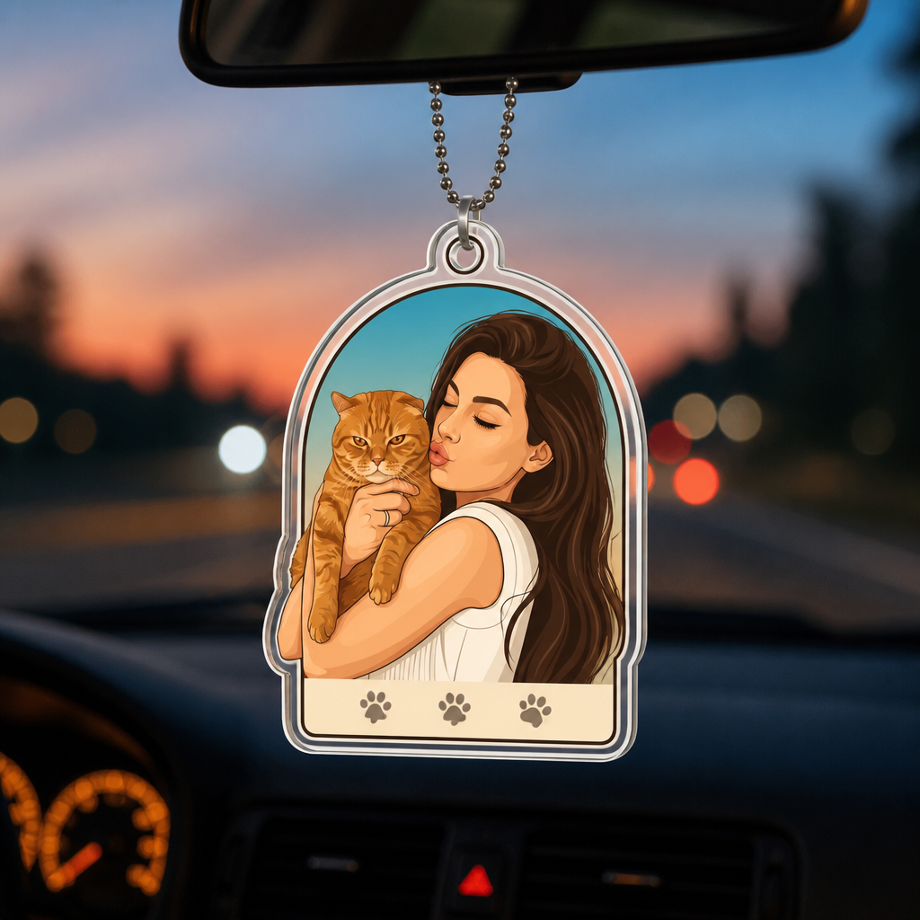 Custom Pet Portrait Acrylic Keychain – Illustrated From Your Photo - Personalized Acrylic Keychain 43705a23-e0e5-44dd-938c-424d6eaef5ce.png