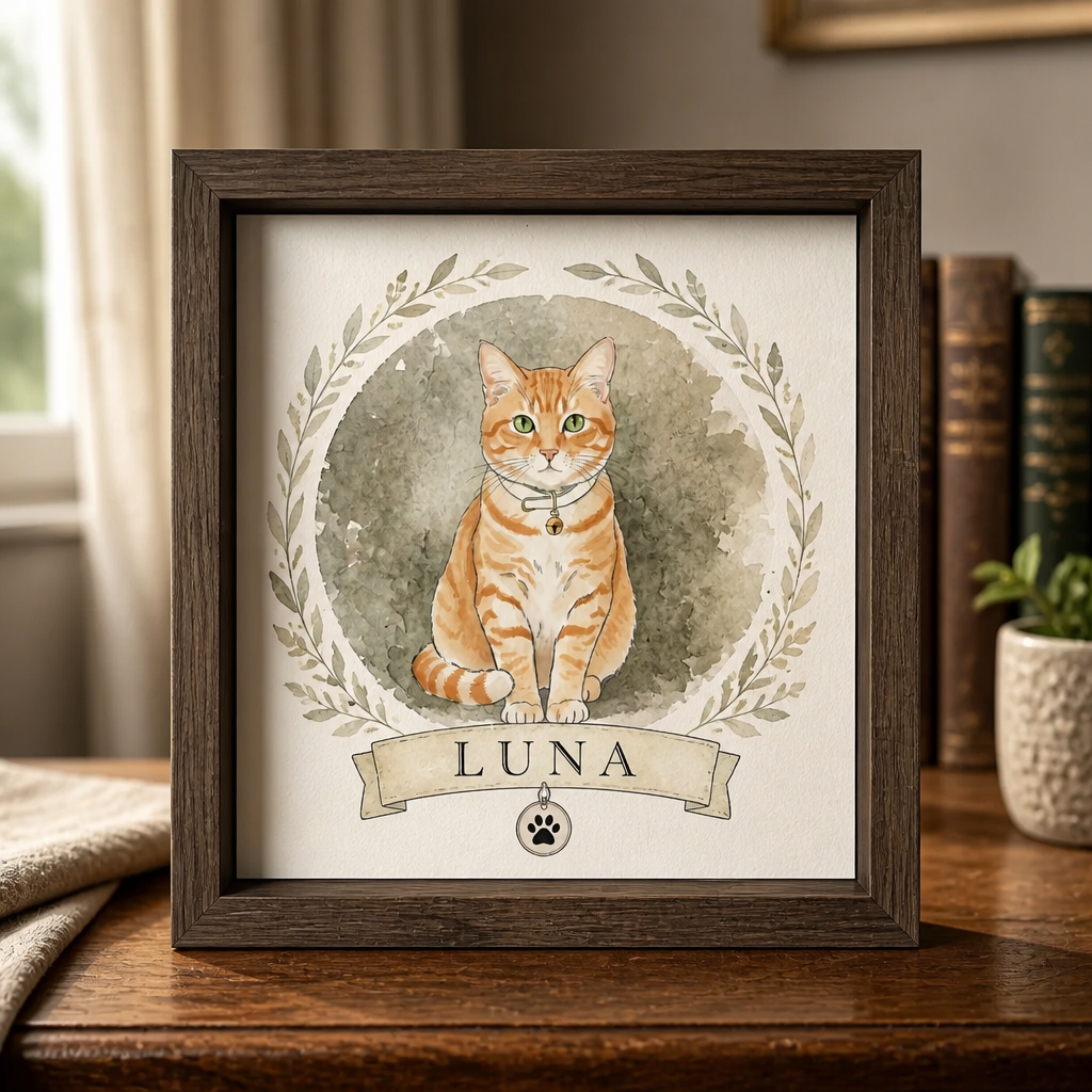 Custom Watercolor Pet Portrait Name Frame - Personalized Picture Frame 438fedcd-5b22-4ca8-9052-af4ef1236291.png