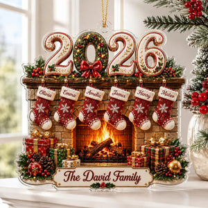 Personalized Family Christmas Acrylic Ornament 2026, Custom Family Name Fireplace Ornament, Personalized Stocking Ornament, Christmas Gift 43983d25-ac89-454b-aab1-b84f34566084-fddddddddddf-3-.webp