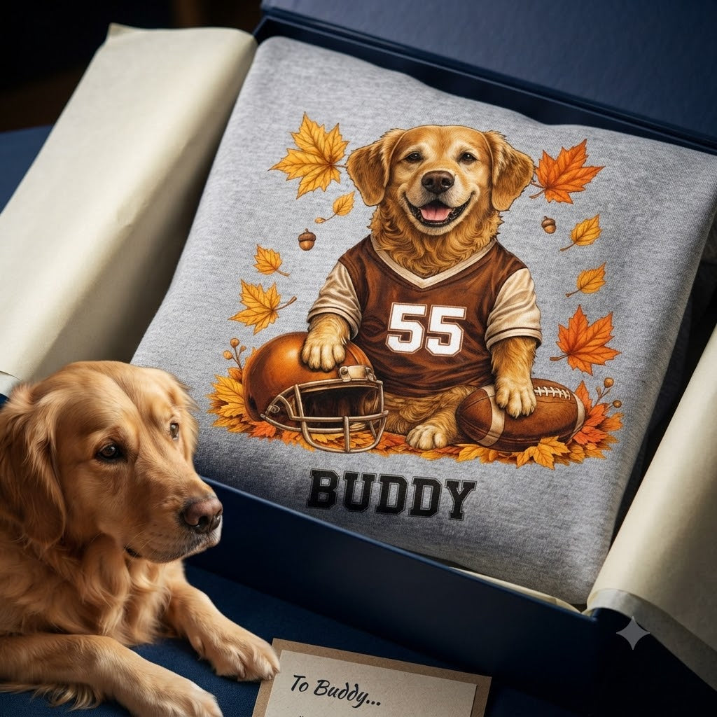 Football Dog Cat Upload Photo - Personalized Shirt - Fall Season Gift For Man, Woman 43b6e6db-ce21-4839-9638-f76a5086d4d9-b98abe66-74f6-4abd-b286-182c63bf2d2a.jfif
