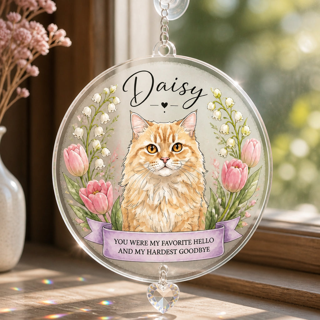 Custom Pet Memorial Ceramic Book Vase – Watercolor Portrait & Name - Personalized 1 Layered Suncatcher with Charm 43c10065-0ae4-47dd-bcd3-f282f49bcf72.jpg