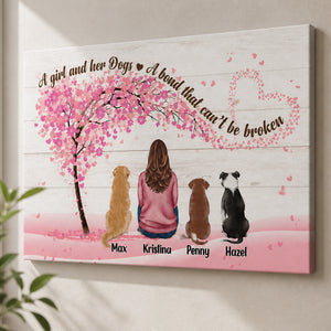 A Girl And Her Dogs – Blossom Heart Custom Portrait Canvas - Personalized Canvas 43ce8d12-5bdf-4194-ae4b-6ec0fc49eb8b.jpg
