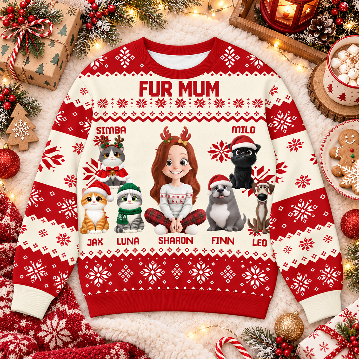 Fur Mom - Personalized 3D Sweatshirt - Christmas Gift For Dog Mom, Cat Mom 43d6e11b-71c1-441b-a182-ca2bbad5d455-MOCKUP-1.png