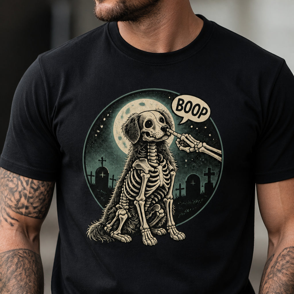 Boop Skeleton Dog Halloween Tee - T-shirt 43ddd6f8-6854-4253-9364-cb689dffb16b.jpg