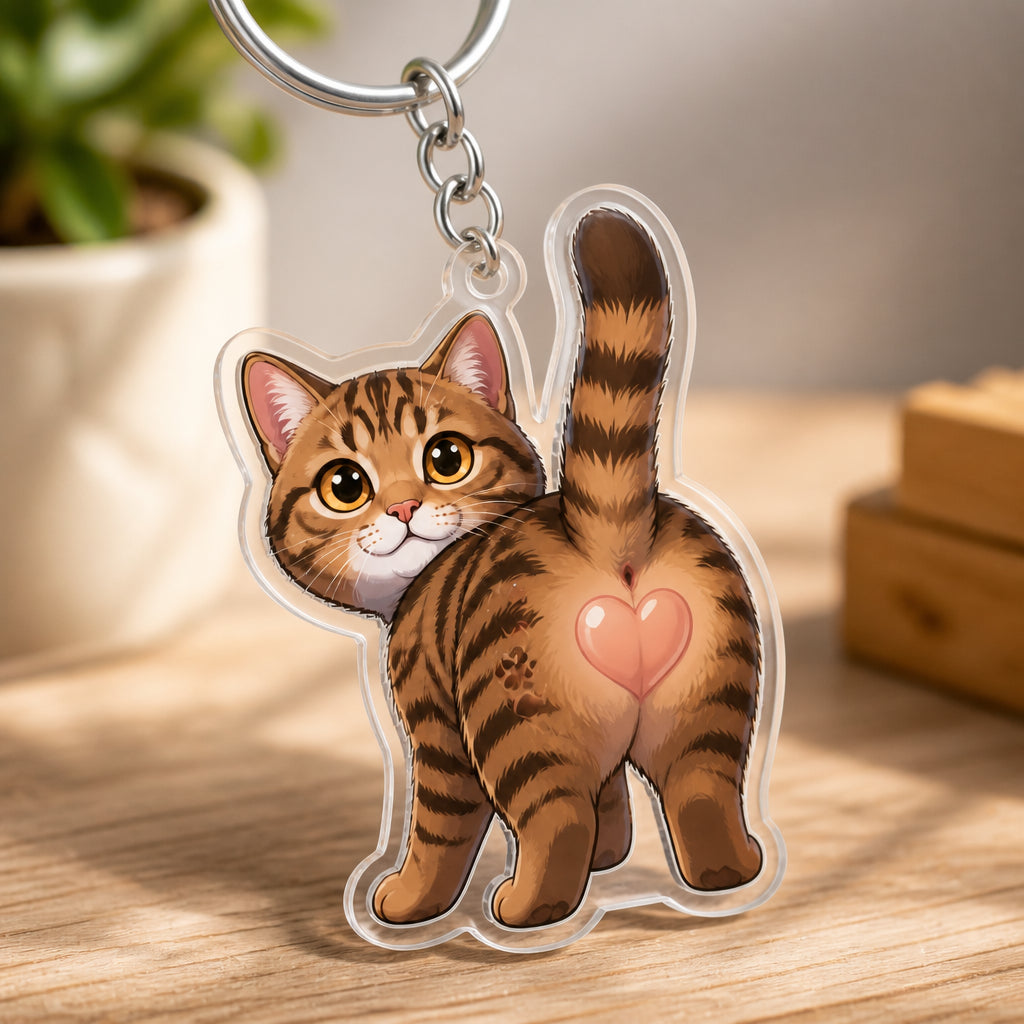 Custom Pet Booty Cartoon Acrylic Keychain – Upload Your Pet Photo - Personalized Acrylic Keychain 43f3a49a-4409-4279-9a22-1459aed418fb.jpg