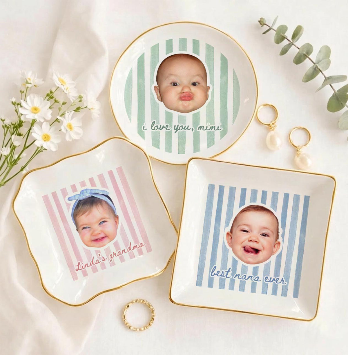 Personalized Baby Face Trinket Tray, Mothers Day Gift For Grandma, Grandma Gift from Grandkids, Nana Ring Dish, Birthday Gift For Grandma 440cec3d-862f-4d3b-8a11-2c191711a0b0-4.jpg