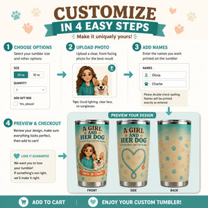 A Girl and Her Dog – Custom Cartoon Portrait Tumbler - Personalized Tumbler 440eca07-8268-4852-837a-1d4bb82ac0c1.jpg