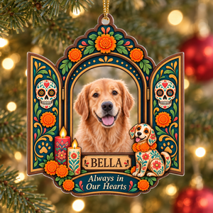 Personalized Pet Memorial Photo Ornament – Day of the Dead Dog Keepsake 441857d5-bc77-4ccb-bd8e-5c93a758b426-Bella-Memorial-Ornament-on-a-Festive-Tree-Image-Sep-26-2026-11_36_33-AM.png