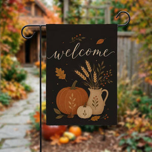 Welcome Fall Garden Flag, Pumpkin Welcome Flag, Autumn Porch Decor, Farmhouse Harvest Yard Flag, Rustic Outdoor Seasonal Flag 443938f7-f5bb-42da-8cf4-e813d0703f52-ghgh-2-.jpg