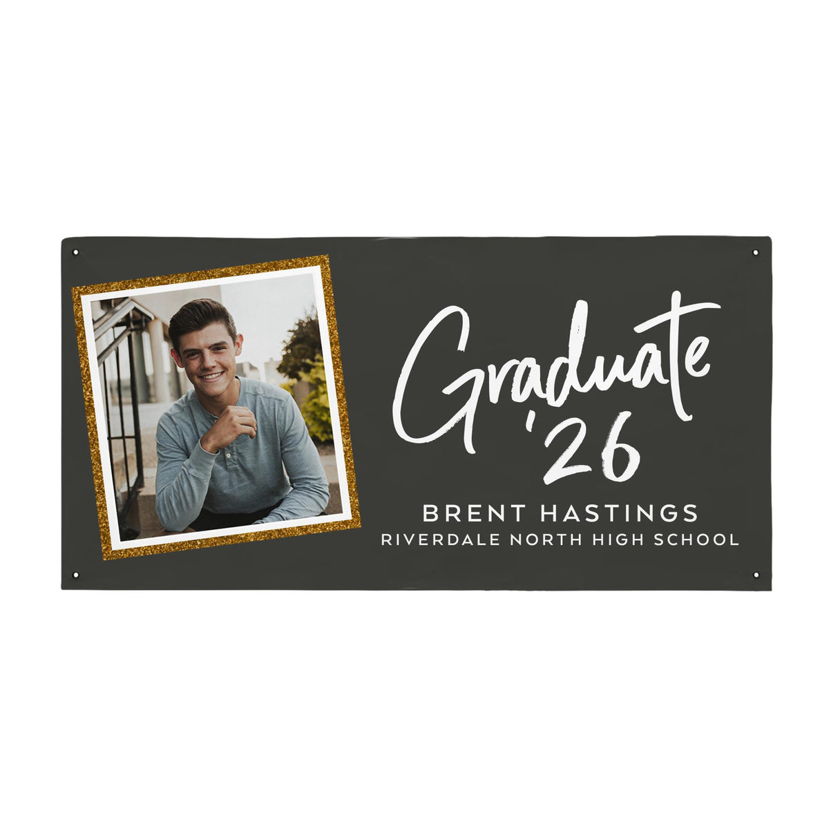 Personalized Graduation Photo Banner, Class of 2026 Party Decor, Graduation Party Decor