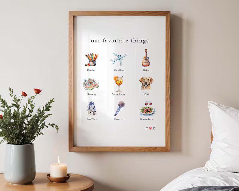 Personalised Our Favourite Things Print, Engagement present, Anniversary Print, Couples Gift, Valentines Present, Paper Anniversary 447b0ed2-6a44-41a7-aab0-bd80b4404f07-dfggfghfh-1-.jpg