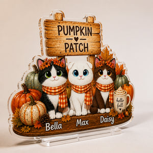 Pumpkin Patch Pets – Fall Standee (3 Pet Portraits) - Personalized Acrylic Custom shape Standing 1 layer (FS) 4492955b-1919-4af1-bbcc-5a087ab6f8a5.jpg