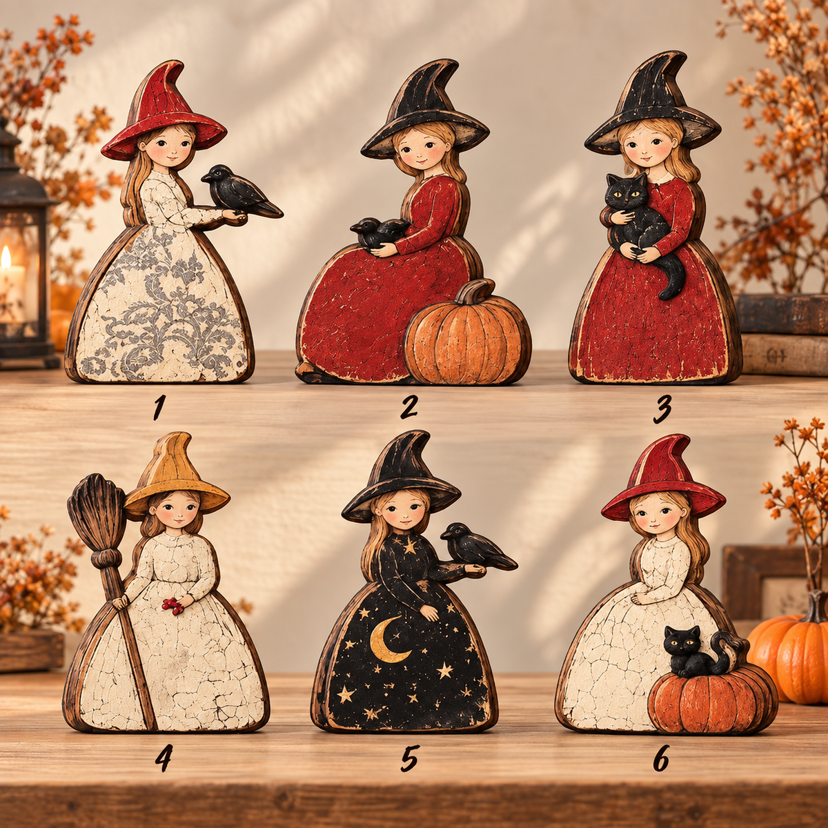 Charming Halloween Witch Wooden Block, Rustic Fall Decor, Spooky Cute Witch Figurine, Autumn Farmhouse Mantle Decoration 449aa96c-83cb-4274-b044-feb90eb37906-t-u-3-.png