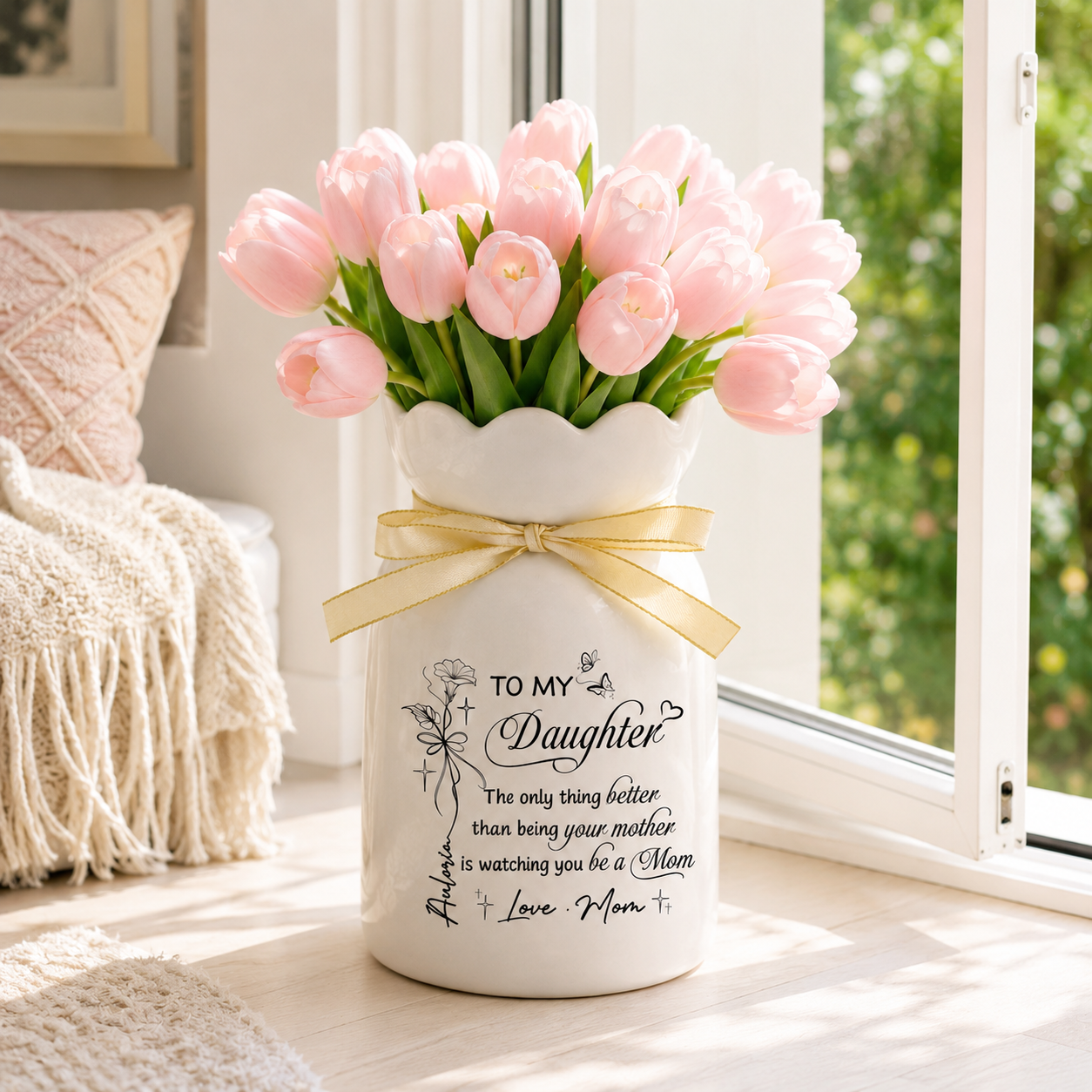 Mother Daughter Gift The Only Thing Better Than Being Your Mother, To My Daughter Flower Vase, Mothers Day Gift for Daughter, New Mom Gift