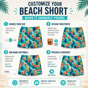 Custom Pet Face Tropical Wave Beach Shorts - Personalized Beach Short 44a57f79-c08e-44ec-82be-f4c287f77a25.jpg
