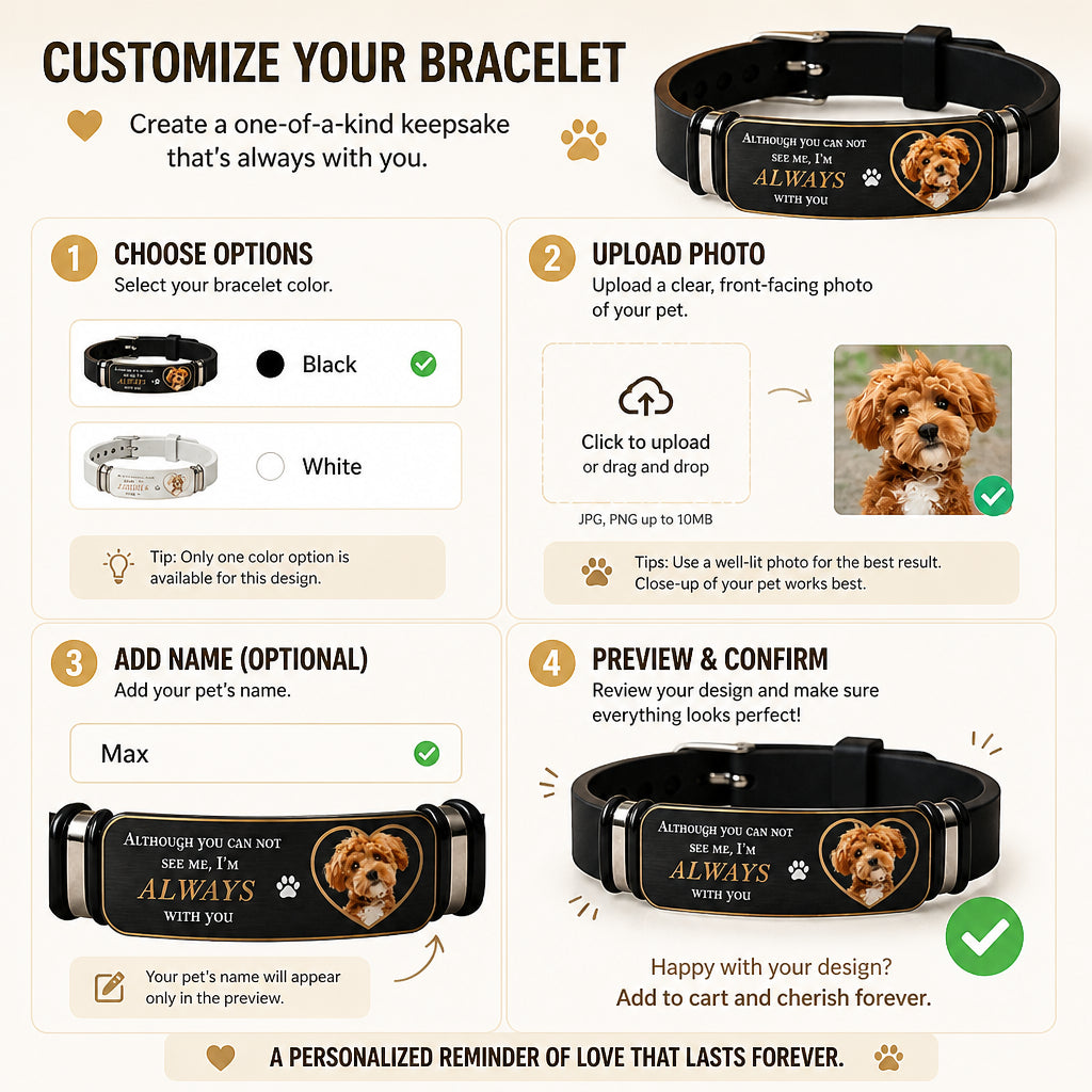 Pet Memorial Photo Bracelet – Always With You - Personalized Projection Bracelet 44a5db56-4ff8-4aad-8824-118119a20b1d.jpg