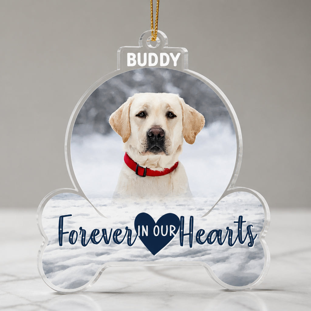 Pet Memorial Photo Ornament – Forever In Our Hearts - Personalized Shape Ornament 44a5f62c-cd96-4b43-9055-2991bf6539bb.jpg