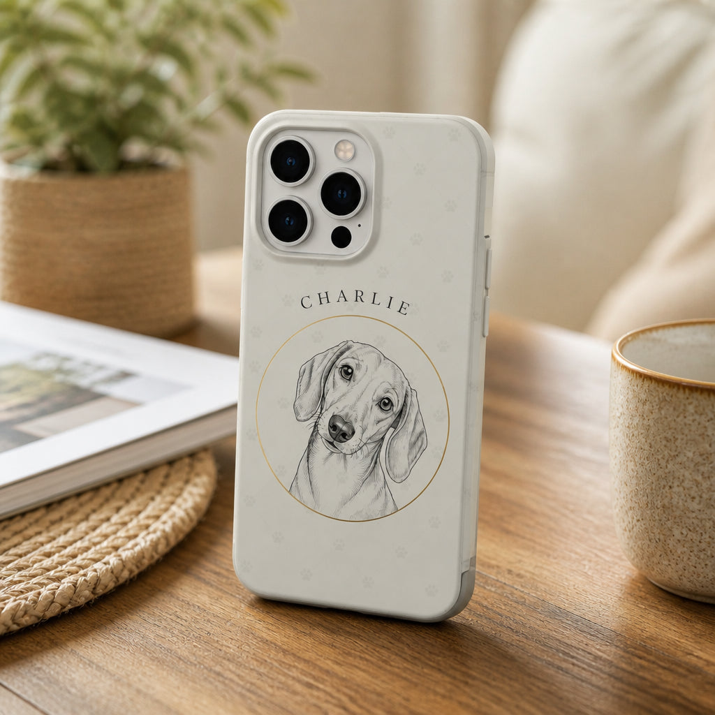 Custom Pet Sketch Phone Case with Name - Personalized Phonecase 44abdf8a-7bad-428c-9be9-45a15657a3cd.jpg